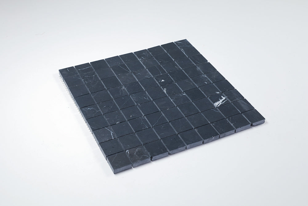 Deca Black Honed Square Tile