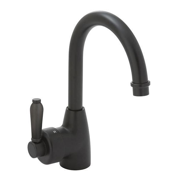 Fienza Eleanor Gooseneck Basin Mixer - Matte Black - Wellsons
