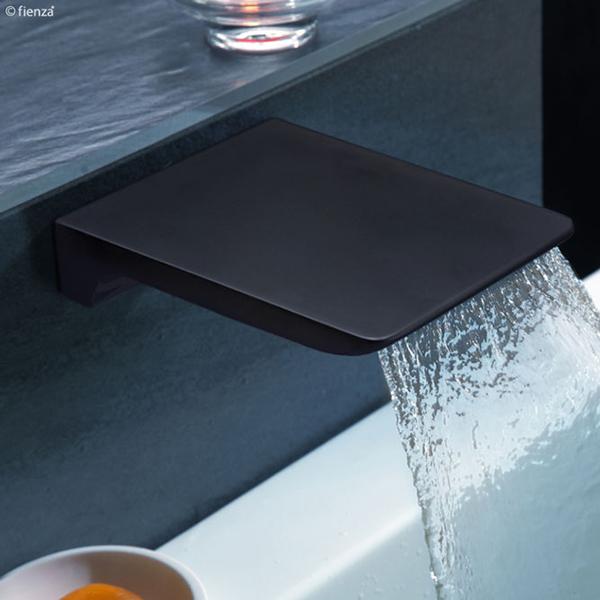 Fienza Harmon Waterfall Bath Outlet - Matte Black - Wellsons