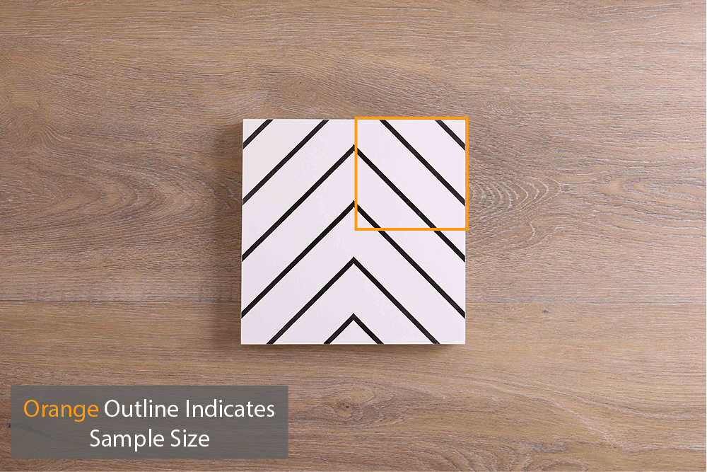 Kinston Matt white Encaustic Look Tile