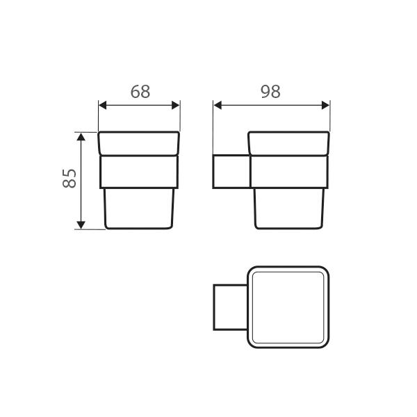 Fienza Koko Tumbler Holder - Matte Black - Wellsons