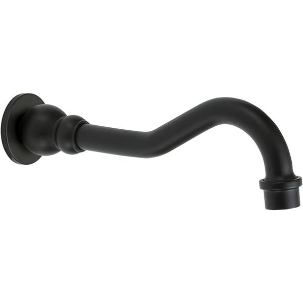 Fienza Lillian Bath Outlet - Matte Black - Wellsons