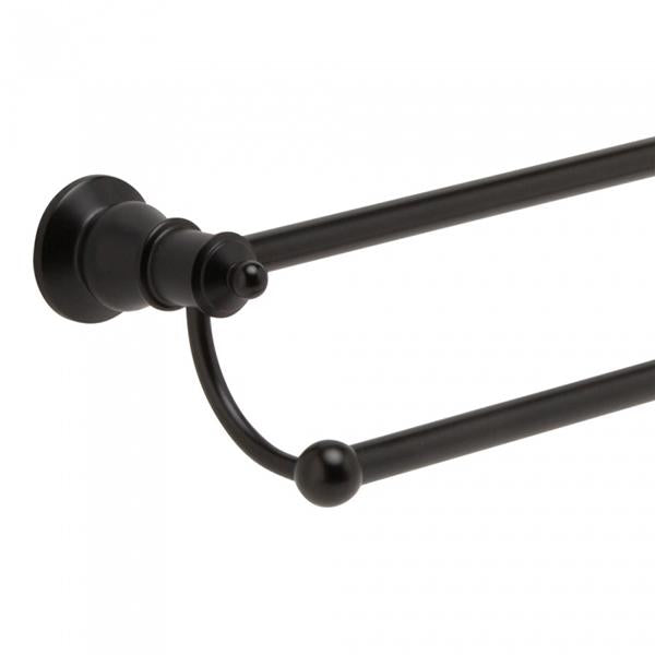 Fienza Lillian Double Towel Rail - Matte Black - Wellsons