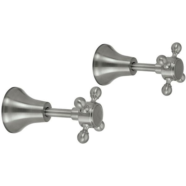 Fienza Lillian Wall Top Assemblies - Brushed Nickel - Wellsons