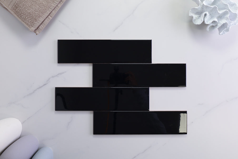 Metro Black Gloss Subway Tile