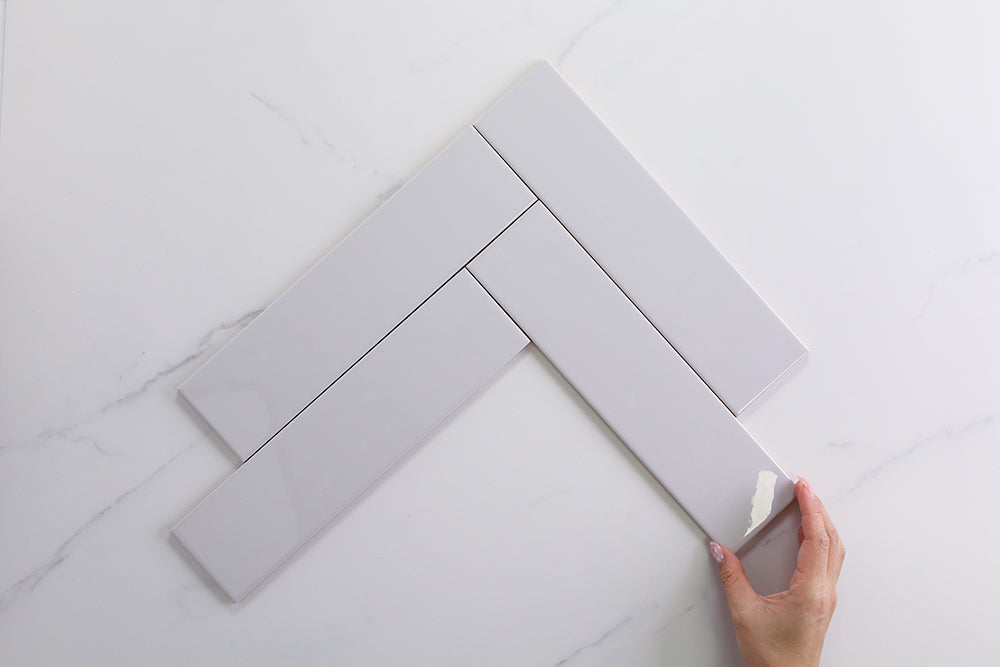 Metro Light Grey Gloss Subway Tile