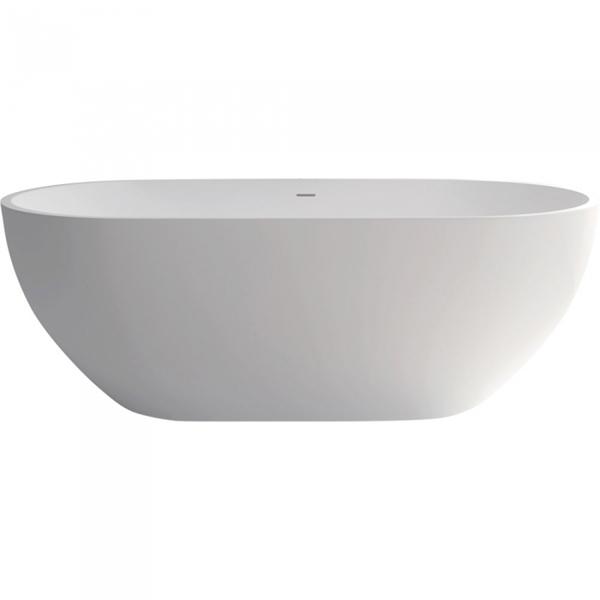 Fienza Nero Freestanding Stone Bath 1780mm - Matte White - Wellsons