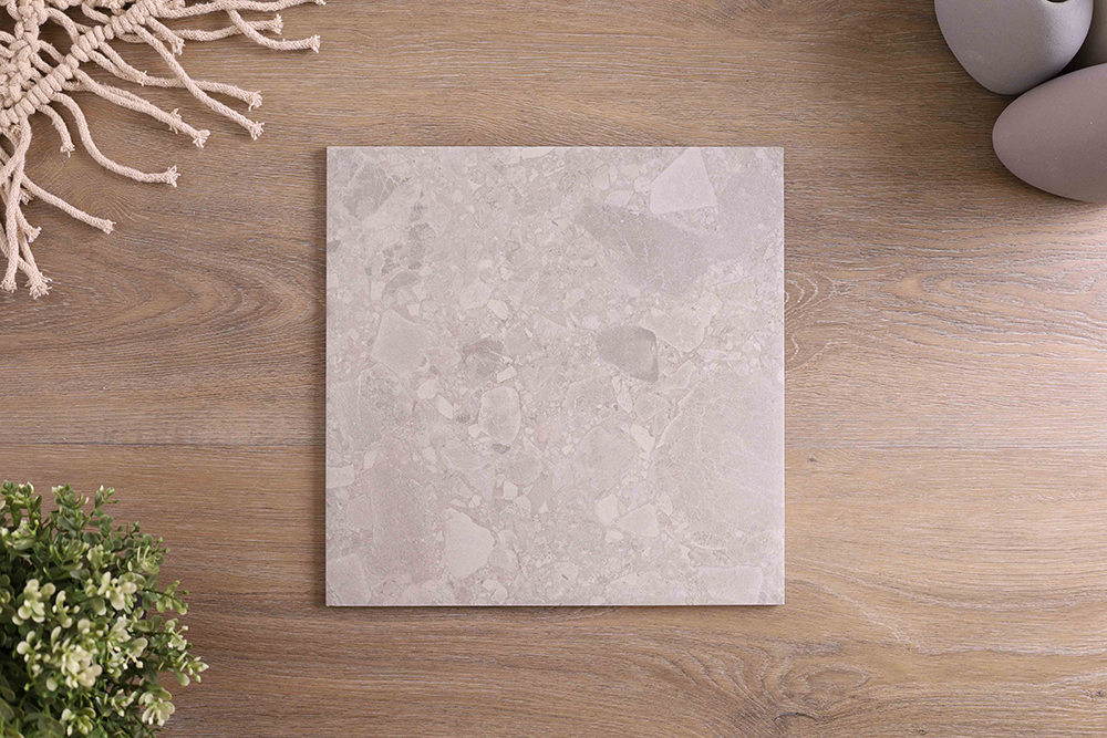 Pagewood Terrazzo Look Grey Matt Tile