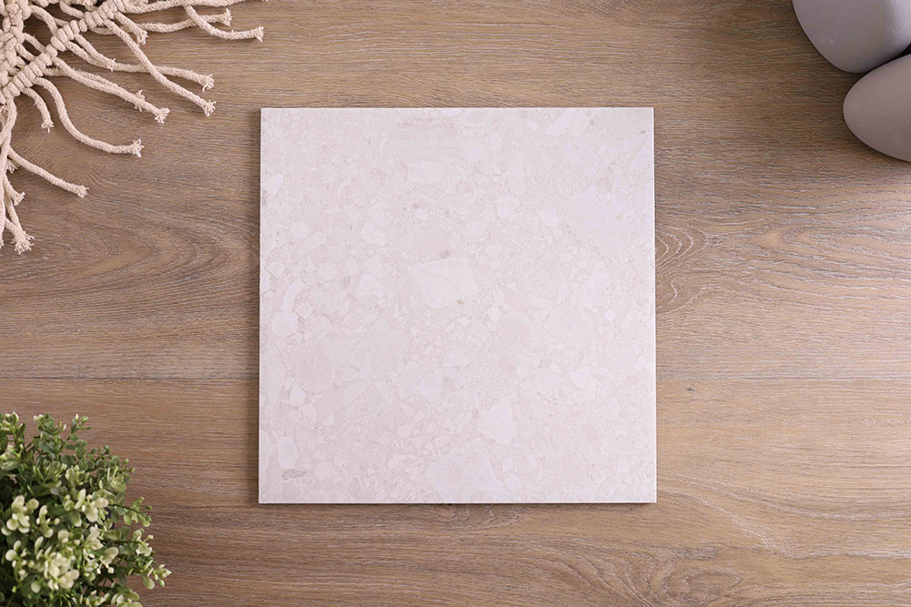 Pagewood Terrazzo look White Matt Tile