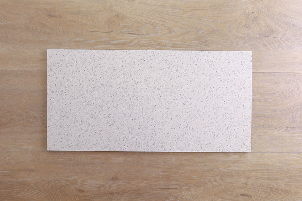 Parco White Matt Terrazzo Look Tile