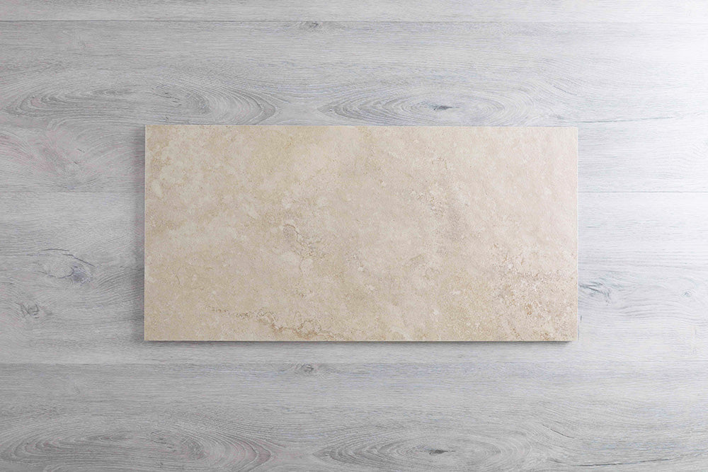 Retreat Travertine Look Ivory External Matt Tile