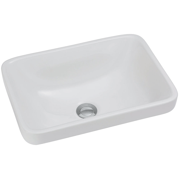 Fienza Sarah Semi-Inset Basin - Gloss White - Wellsons