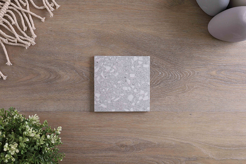 Signia Light Grey Terrazzo Look Tile