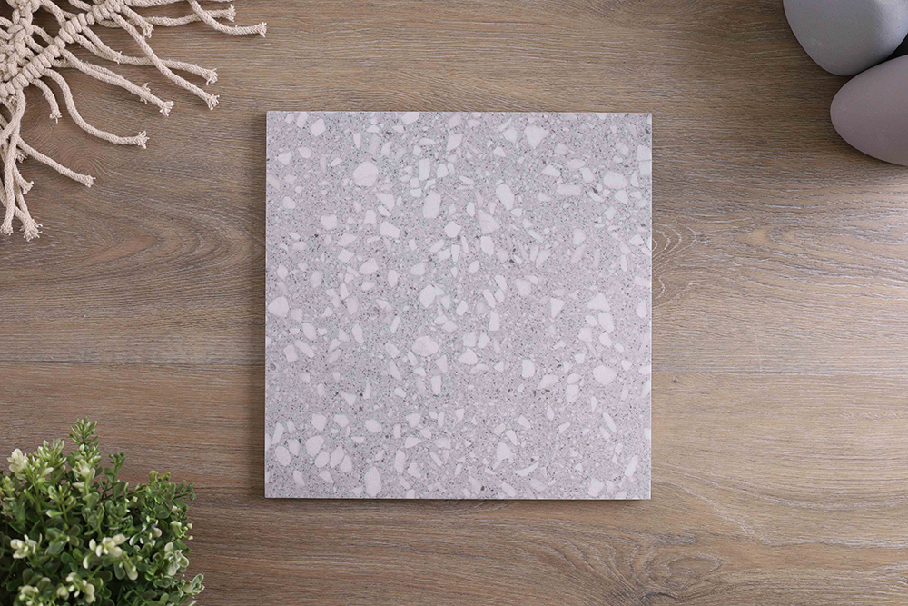 Signia Light Grey Terrazzo Look Tile