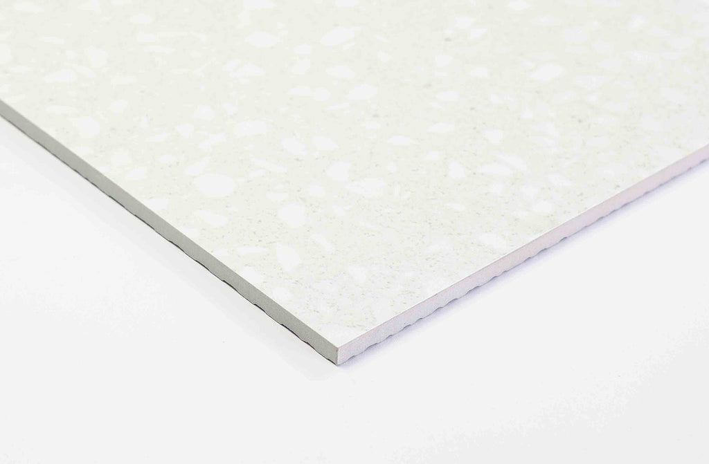 Signia Misty White Terrazzo Look Tile