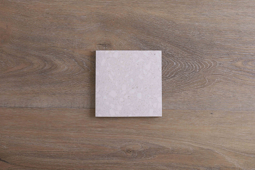 Signia Misty White Terrazzo Look Tile