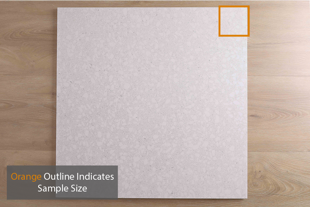 Signia Misty White Terrazzo Look Tile
