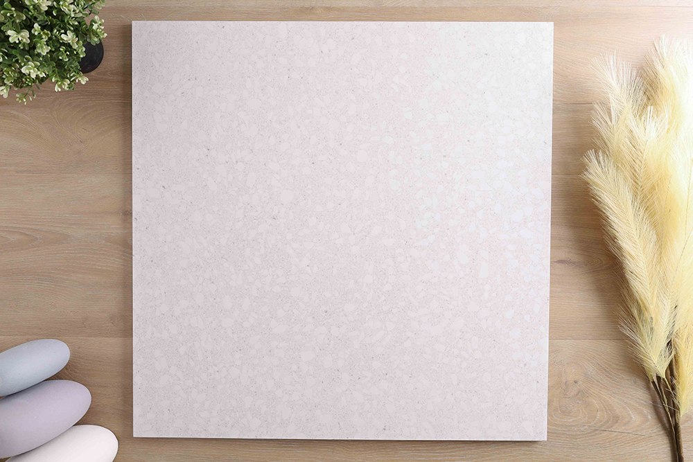 Signia Misty White Terrazzo Look Tile