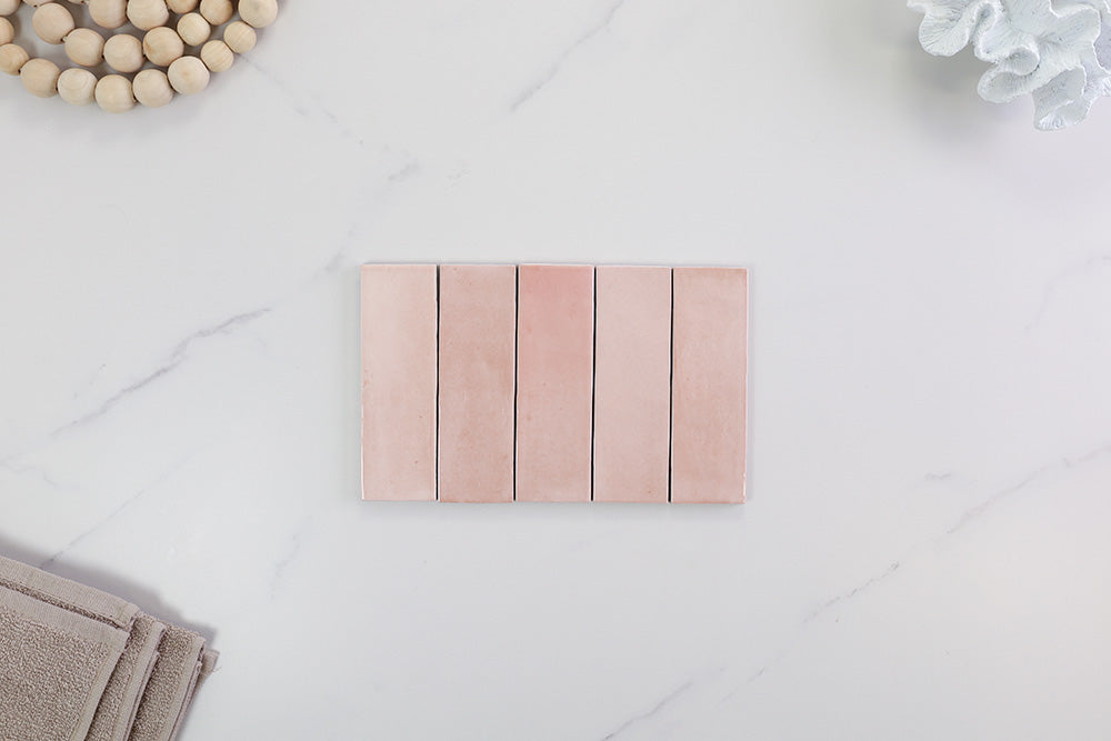 Soho Pink Gloss Subway Tile