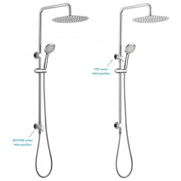 Fienza Stella Multifunction Twin Rail Shower - Chrome - Wellsons