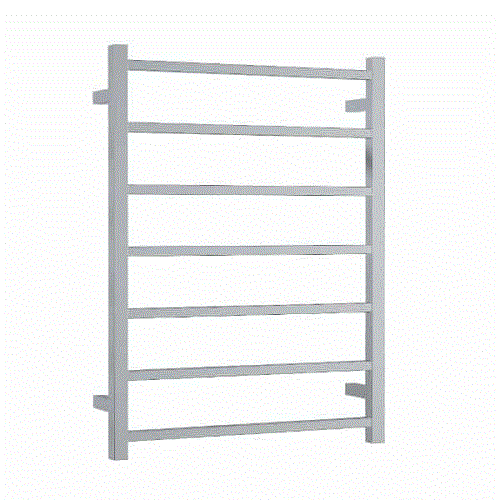 Thermogroup Straight Square Ladder Heated Towel Rail - Stainless Steel - Wellsons