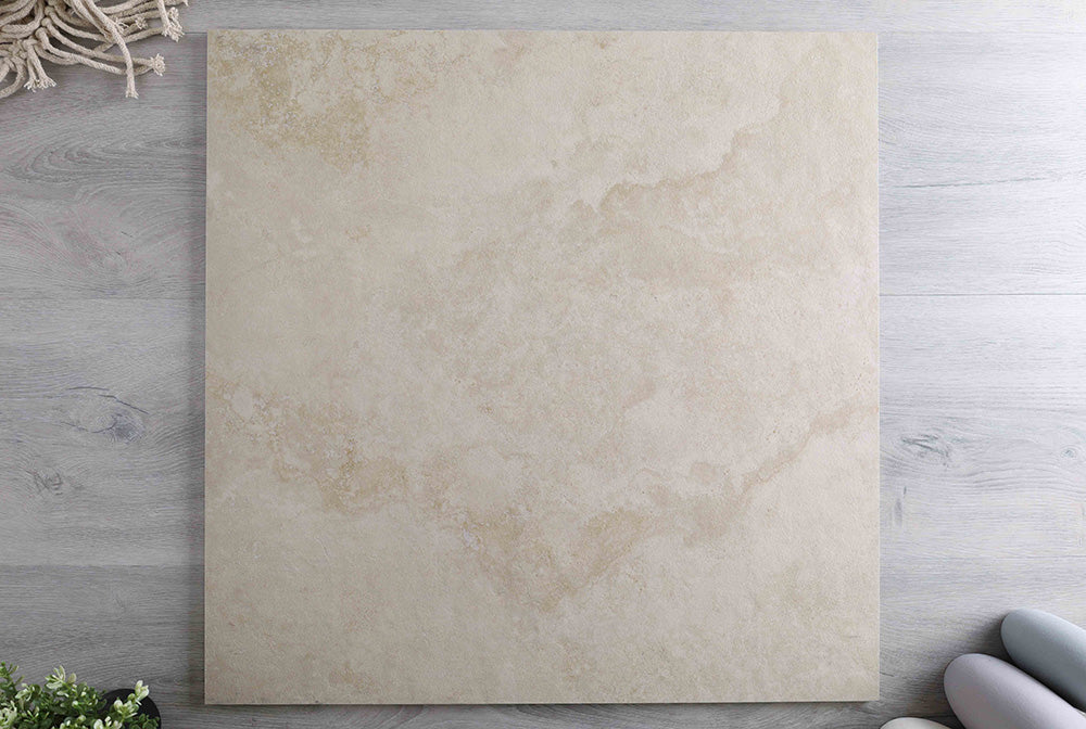 Retreat Travertine Look Ivory External Matt Tile