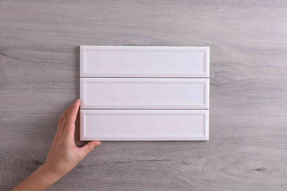 Tribeca White Gloss Bevelled Subway Tile
