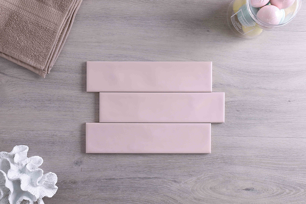 Tribeca Pink Satin Subway Tile