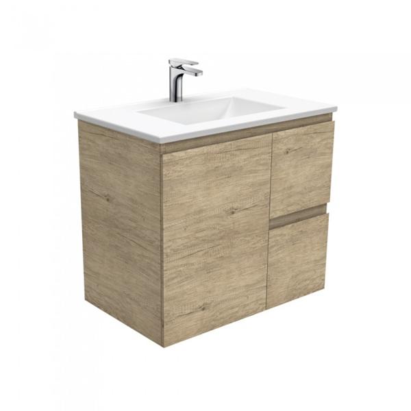 Fienza Vanessa Edge Wall Hung Vanity 600mm - 1500mm - Scandi Oak - Wellsons