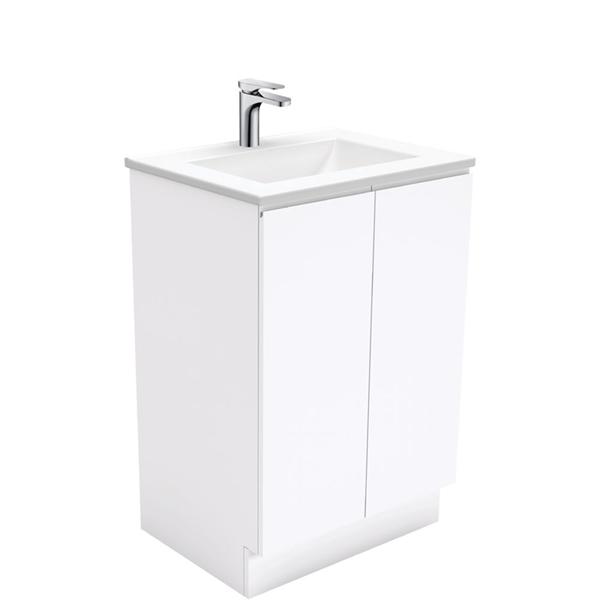 Fienza Vanessa Fingerpull Kickboard Vanity 600mm - 1500mm - Gloss White - Wellsons