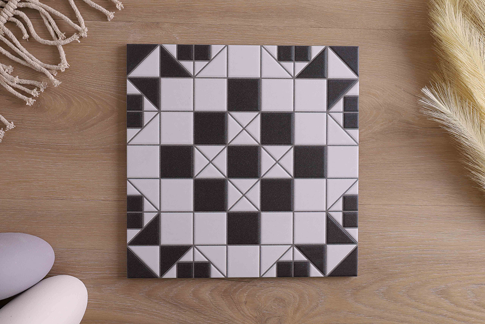 Victoria Federation Tessellated Look Black Tile