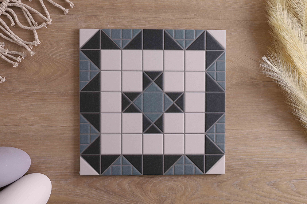 Victoria Federation Tessellated Look Blue Tile