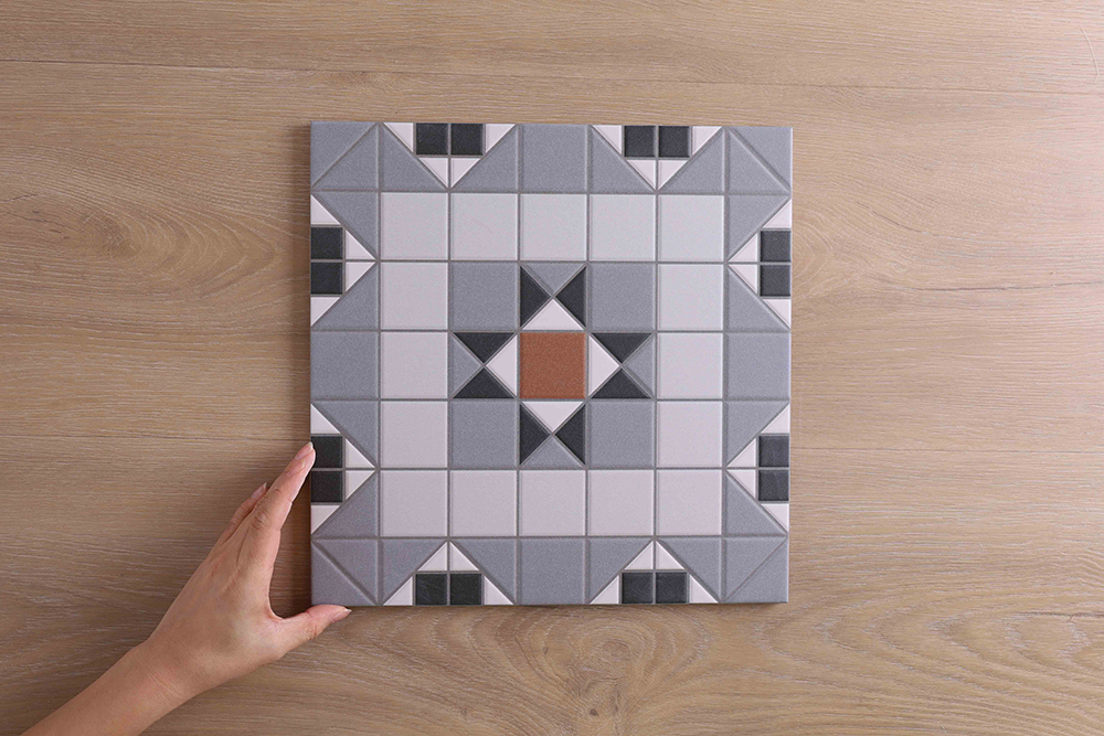 Victoria Federation Tessellated Look Grey Tile