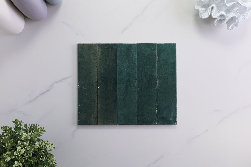 Wilton Green Gloss Subway Tile