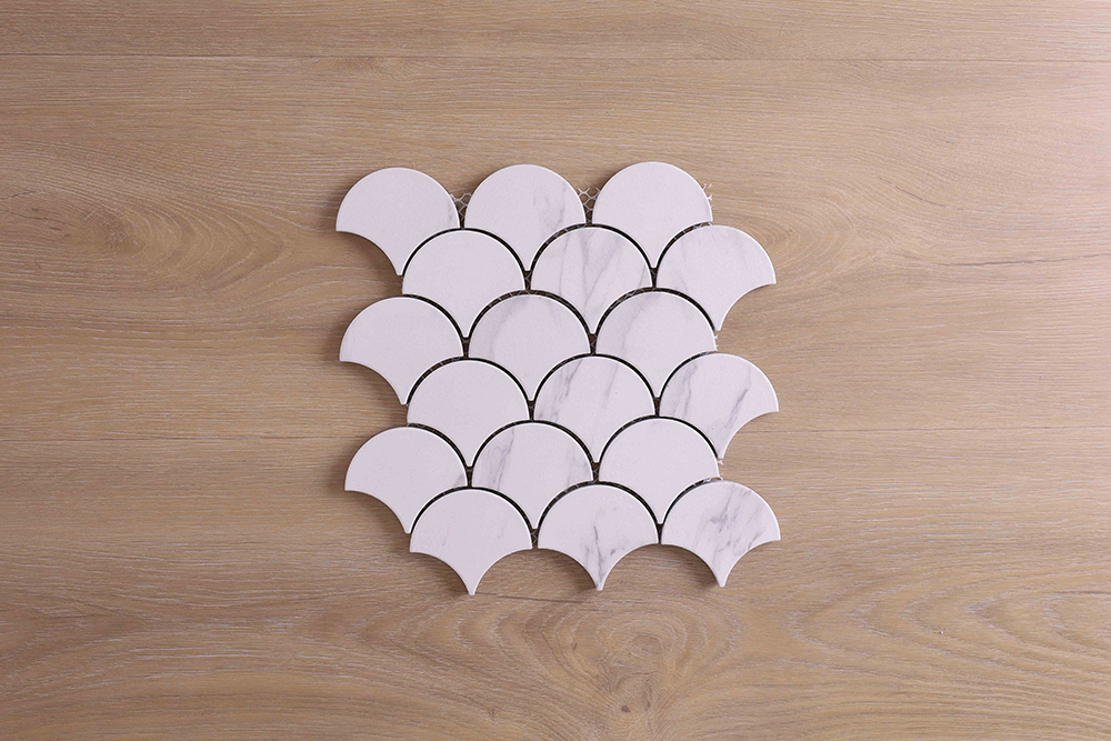 Orchard Carrara Matt Fishscale Tile