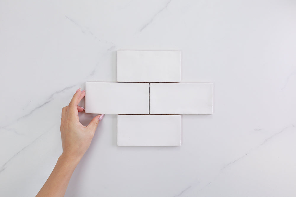 Palm Springs White Gloss Subway Tile