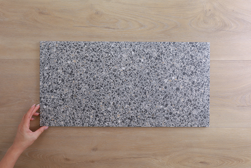 Parco 2.0 Asphalt Matt Terrazzo Look Tile