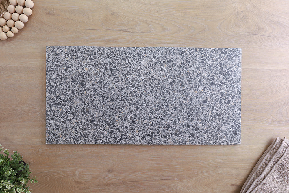 Parco 2.0 Asphalt Matt Terrazzo Look Tile