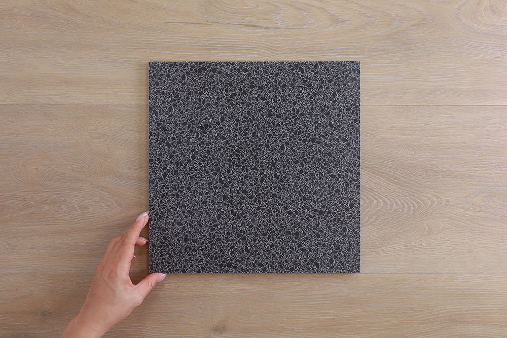 Parco Charcoal Matt Terrazzo Look Tile