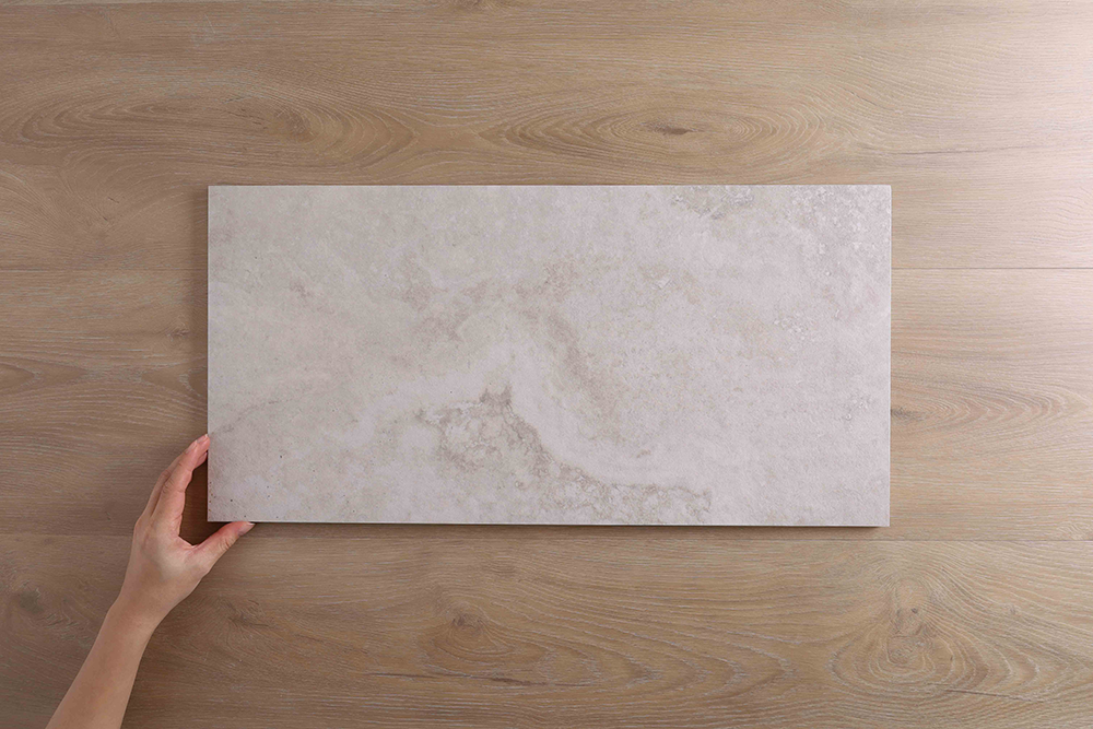 Retreat Travertine Look Grey External Matt Tile