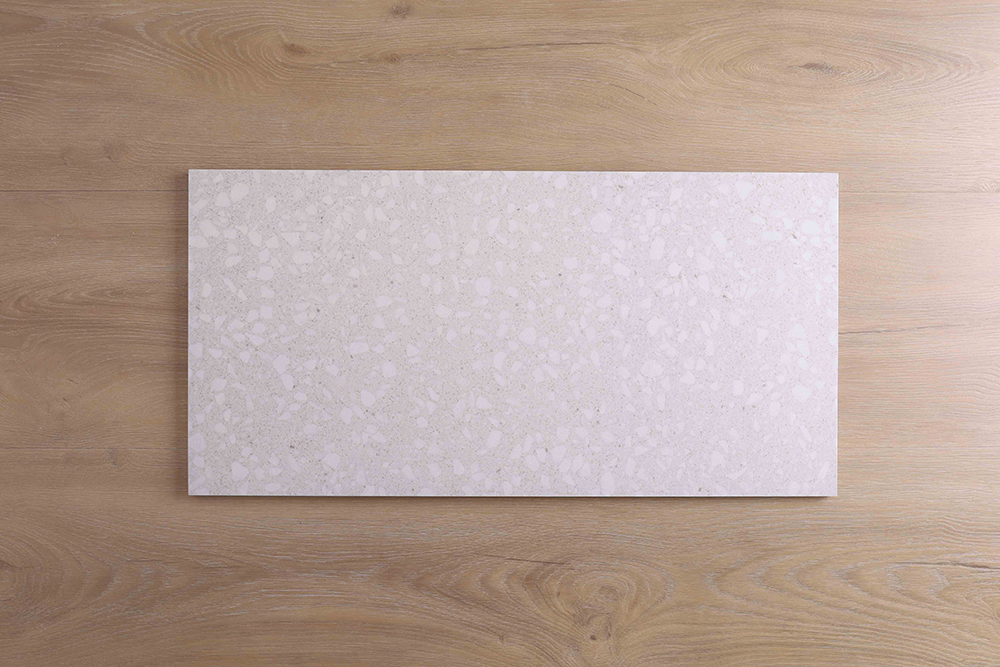 Signia Misty White Terrazzo Look Tile