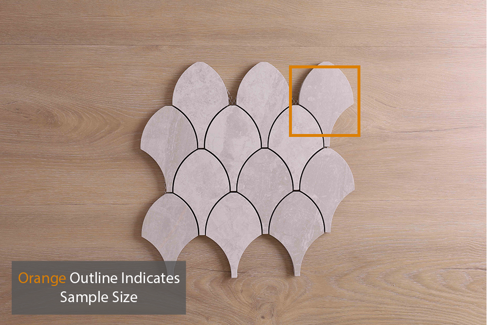 Topia Stone Almond Polished Fishscale Tile