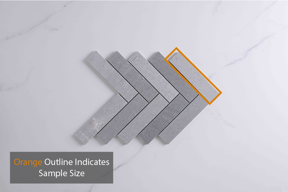 Trinity Grey Stone Herringbone Mosaic