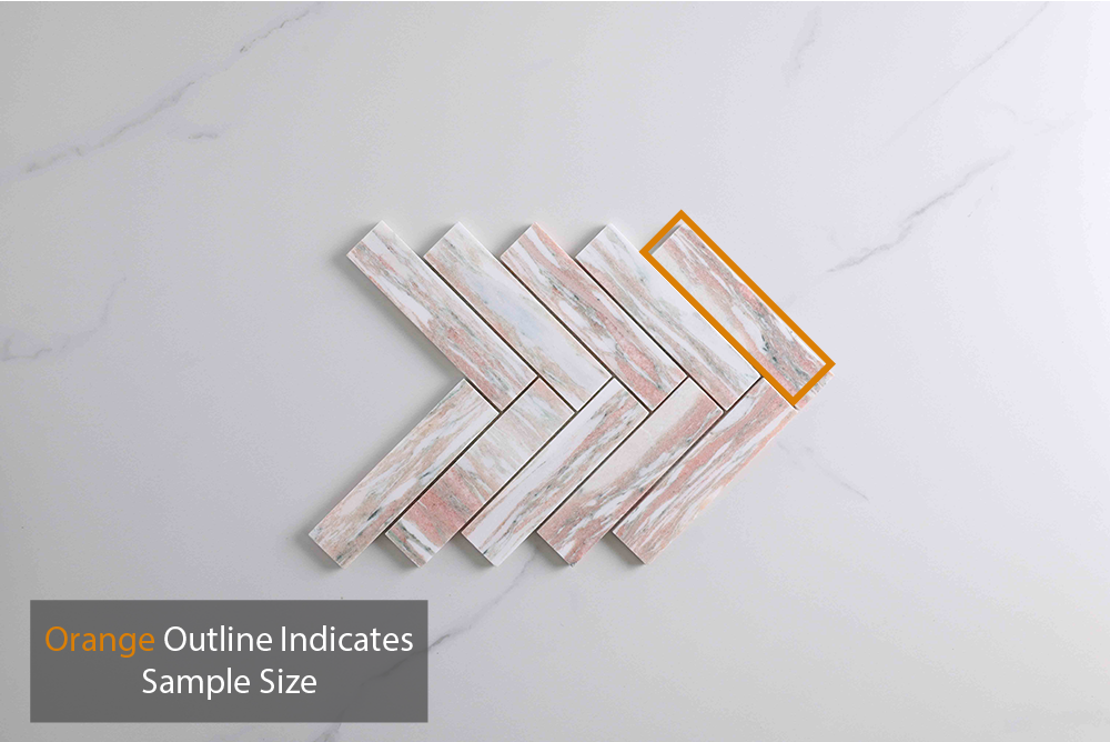 Trinity Pink Norway Herringbone Mosaic