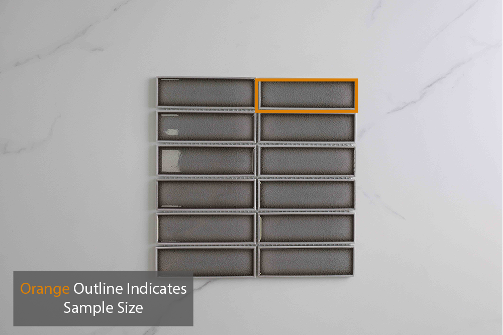 Vida Taupe Gloss Kit Kat Mosaic Tile