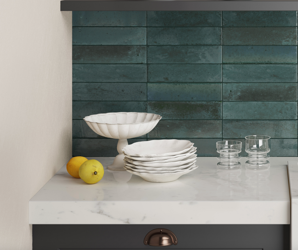 Wilton Blue Gloss Subway Tile