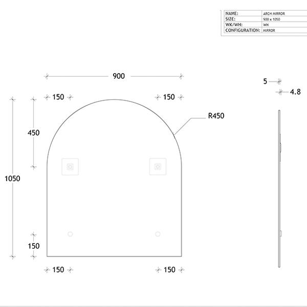 ADP Arch Mirror - Wellsons