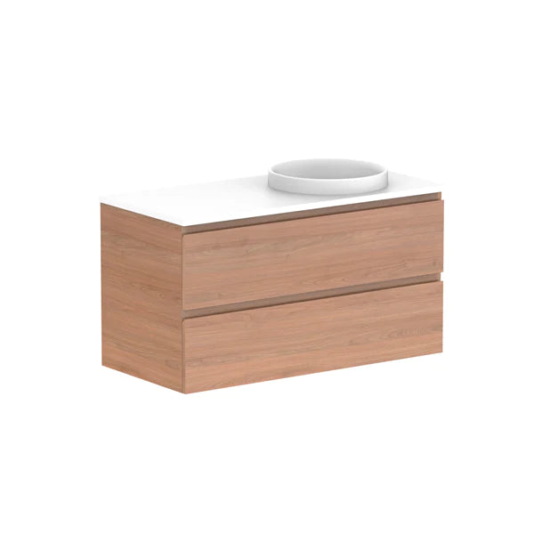 ADP Glacier All Drawer Twin Vanity With Solid Surface Top - Lite