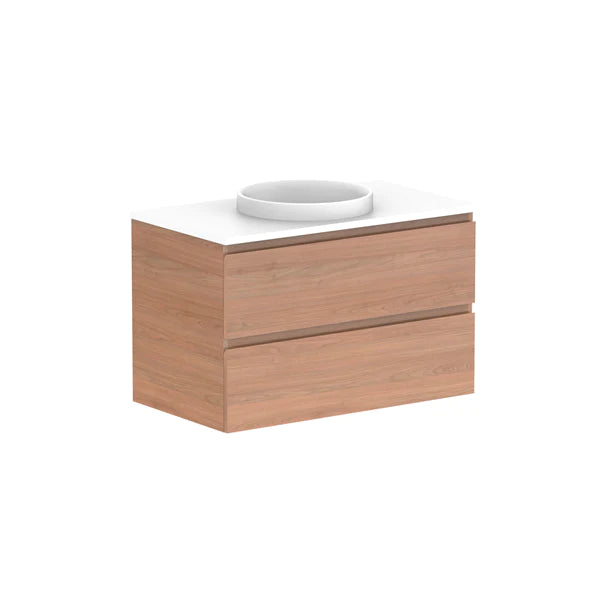 ADP Glacier All Drawer Twin Vanity With Solid Surface Top - Lite