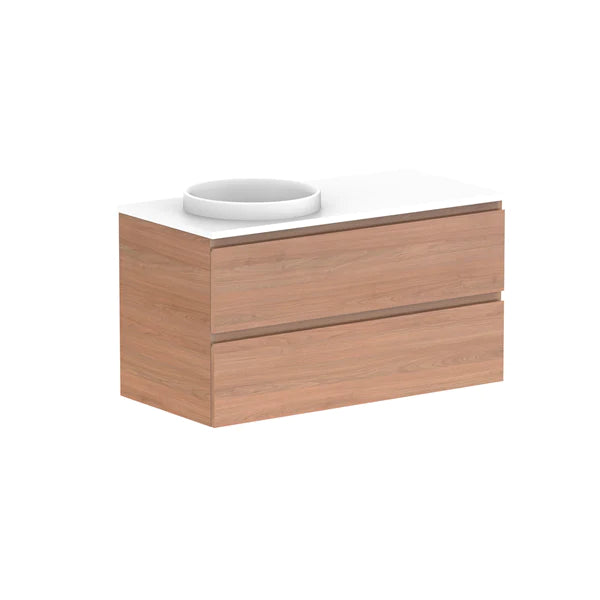 ADP Glacier All Drawer Twin Vanity With Solid Surface Top - Lite